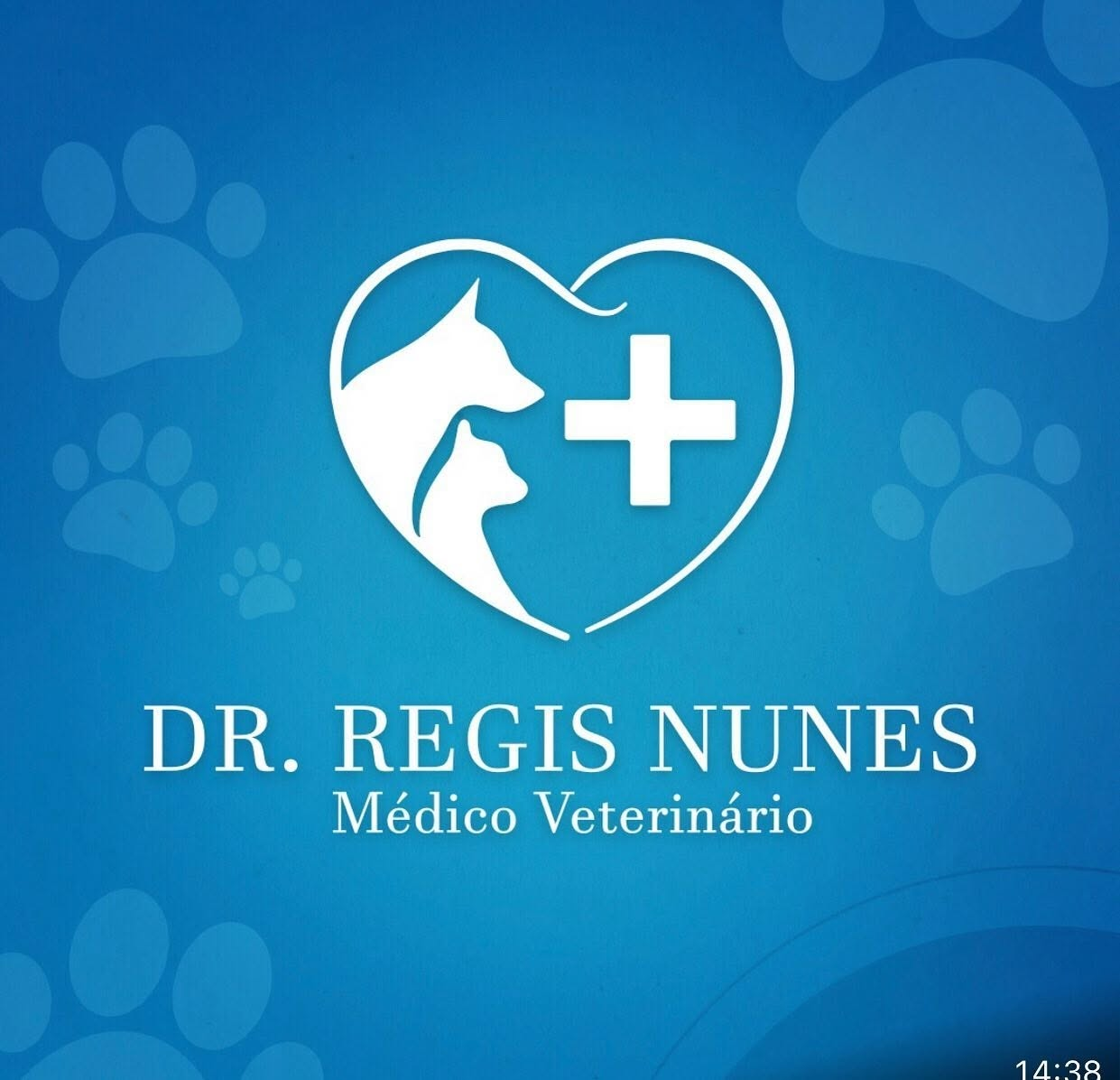 Logomarca Dr. Regis Nunes, médico veterinário